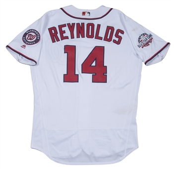 2018 Mark Reynolds Game Used & Photo Matched Washington Nationals Home Jerseys Used In 4 Games For 3 Home Runs (MLB Authenticated) 